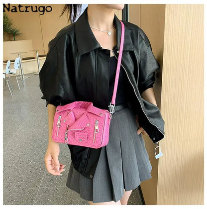 Fashion Jacket Design Crossbody Bag PU Clothes Shape Women Handbag Purse Brand Designer Lady Shoulder Bags Luxury Women's Bag