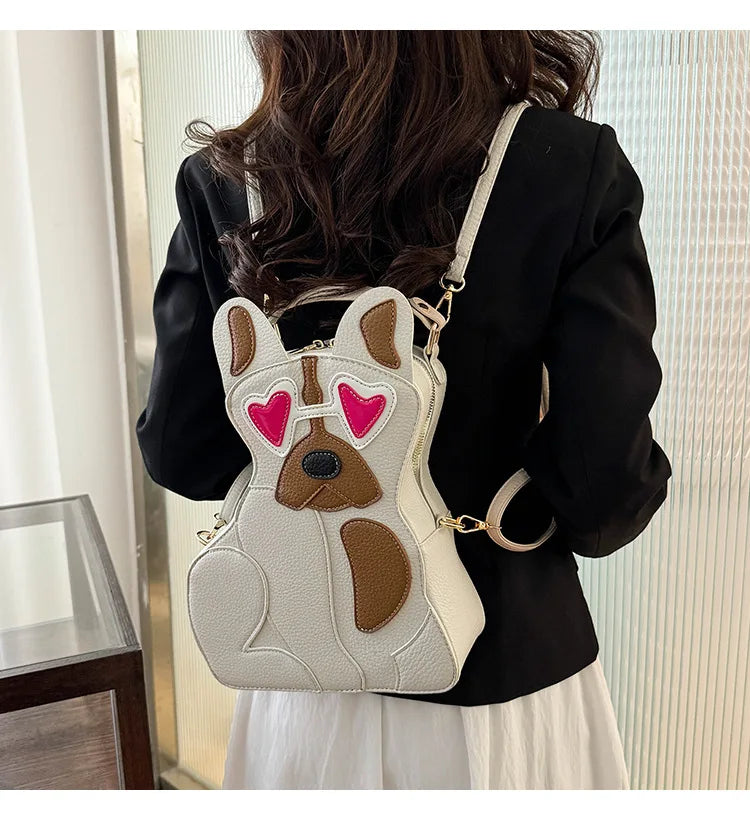 Fashion Shoulder Bag For Women Luxury Designer 3d Dog Shape Handbag Lady Evening Party Purse Crossbody Messenger Bag