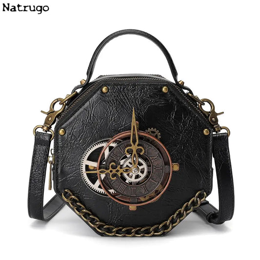 Crossbody Purse and Handbags for Women Clock Shape Shoulder Bag