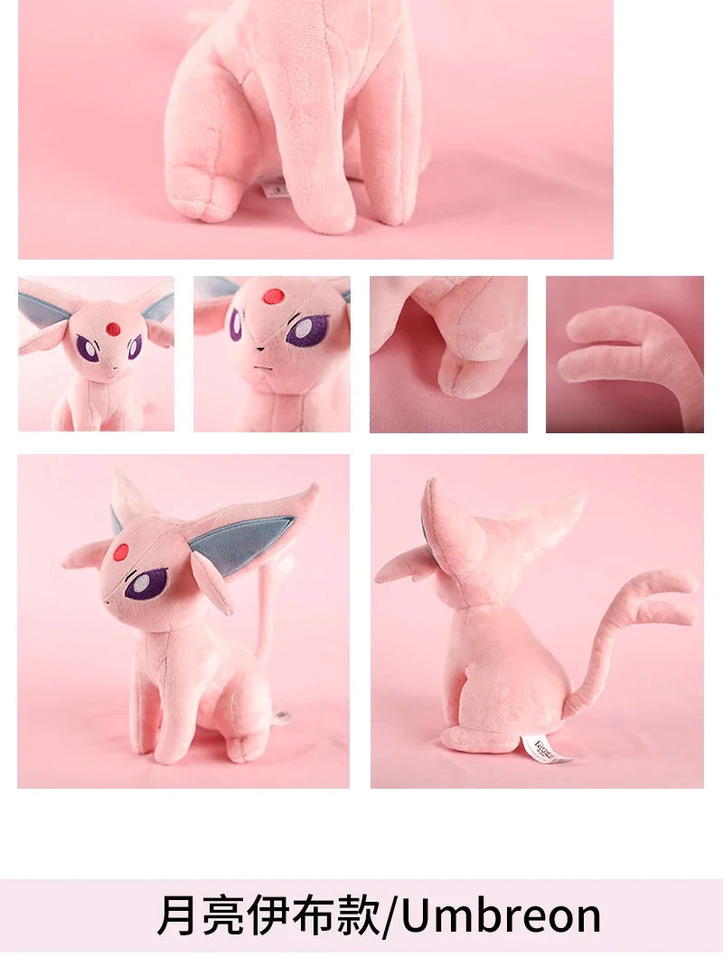 DuoDuoBao Original POKEMON Eevee Sylveon Umbreon Espeon Plush Toy Gengar Pikachu Charizard Plush Doll Soft Kawaii Toys Kids Gift