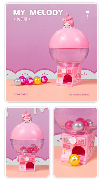 Mini machine à tordre les œufs Sanrio Hello Kitty Kuromi Kawaii, jouet de dessin animé pour enfants, cadeau de jeu