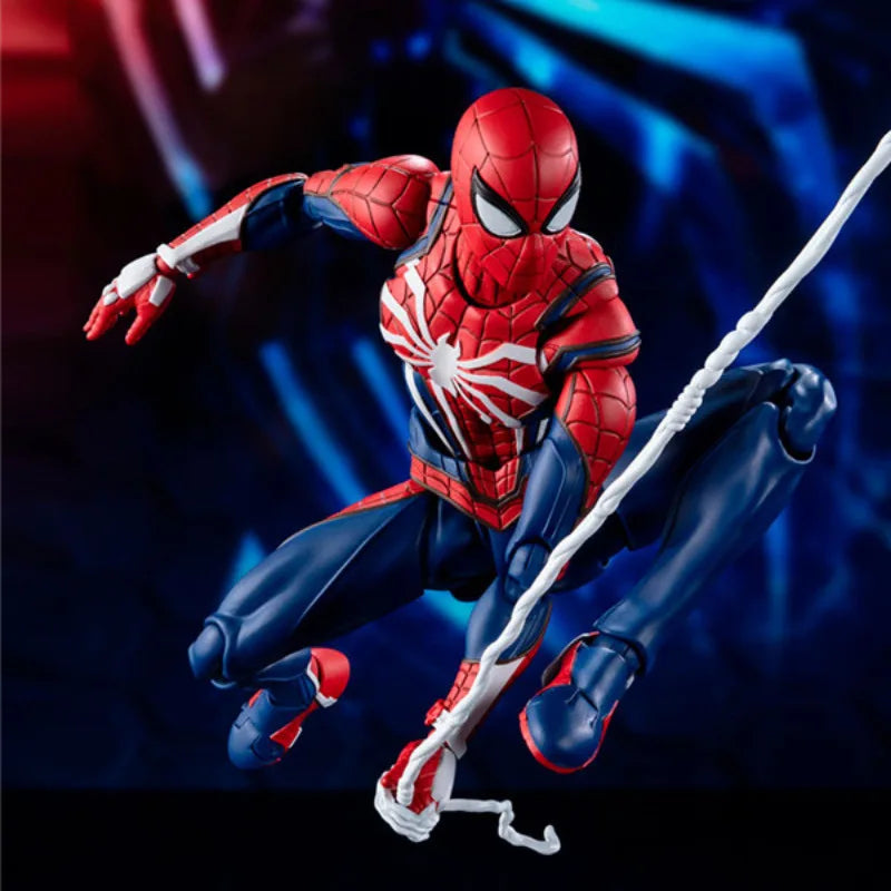 Spider Man Upgrade Suit PS4 Game Edition SpiderMan Action Figure Collectable Model Toy