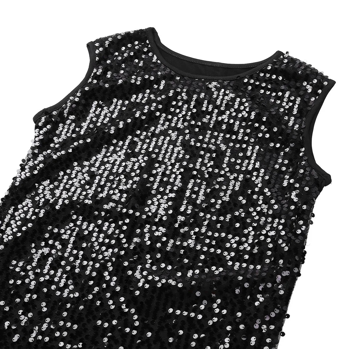 YiZYiF Men's Sequin Tank Top Shiny Crop top Vest Crew Neck Slim Vest Sexy WetLook Tank Top Clubwear Tee Muscle Tank Men Vest Top