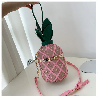 Bolsos con forma de piña para mujer, bolsos de mano para mujer, bolsos de hombro tipo mensajero, bolsos de lujo, bolsos de diseñador para mujer