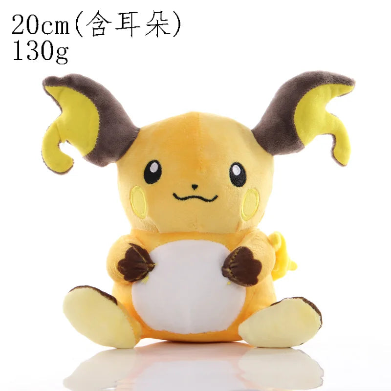 Juguetes de peluche de Pokémon de 20 cm, Kawaii Pikachu, Raichu, Jenny, tortuga, muñeca de anime, regalo de cumpleaños y Navidad para niños