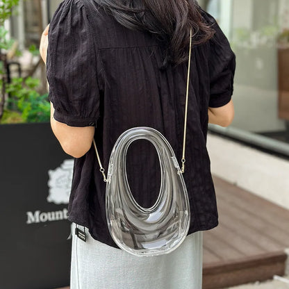 Fashion handbag for women Acrylic box bag transparent underarm bag women shoulder bag