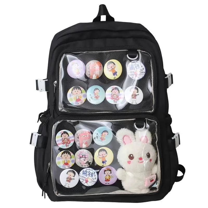 Sac à dos japonais Kawaii Itabag pour femmes, nouveau sac à dos transparent 2024 pour femmes, grande capacité, sacs d'école pour étudiants JK