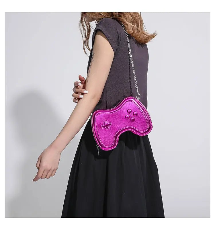 Bolso de cadena pequeño para mujer, bolso de hombro con mini asa, bolso cruzado para mujer con máquina de juegos