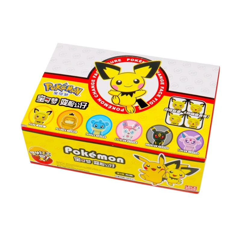 Figurine d'action Pokémon changeant de visage Kawaii 12 types de poupée Dragon Ball Pokeball Pocket Monster Pikachu ensemble de jouets pour enfants