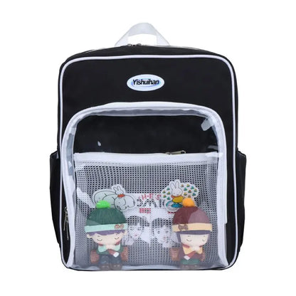 Mochilas japonesas para chicas de secundaria, bolsos transparentes, mochilas para mujer, mochilas femeninas, mochilas JK, mochilas escolares para chicas adolescentes