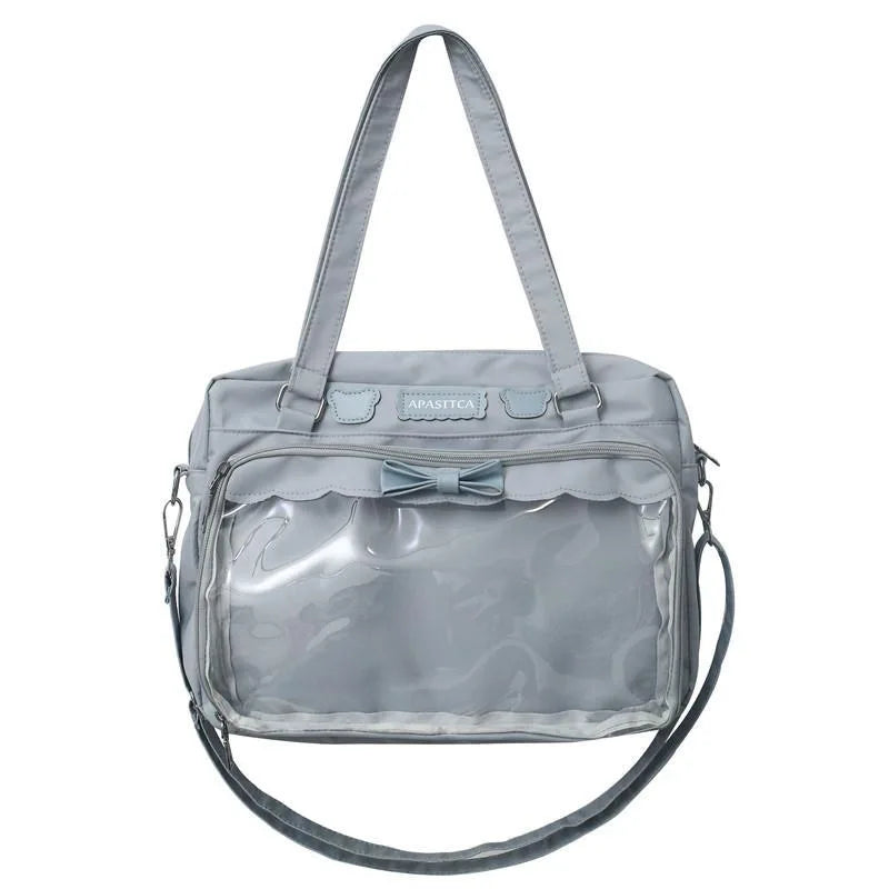 Nuevo bolso Itabag Kawaii de verano 2023 para mujer, transparente, para muñeca, Lolita, JK, para uniforme, para niñas, bandolera, bolsos de mano para mujer, bolso ita