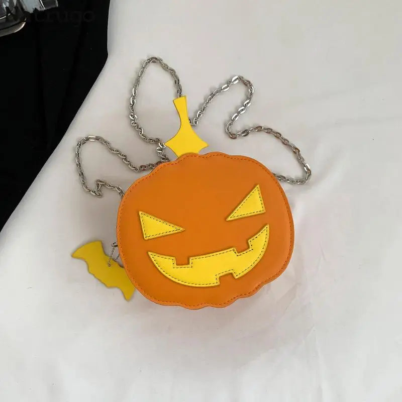 Creative Funny Pumpkin Bag Women's New Shoulder Bag Halloween Cute Crossbody Bag