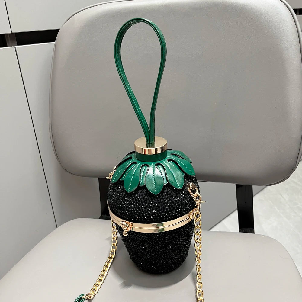 Bolso de mano de noche Bolsos y carteras de lujo Bolsos de hombro de diseñador Bolso de mano Bolso tipo cubo Bolso de banquete de forma linda