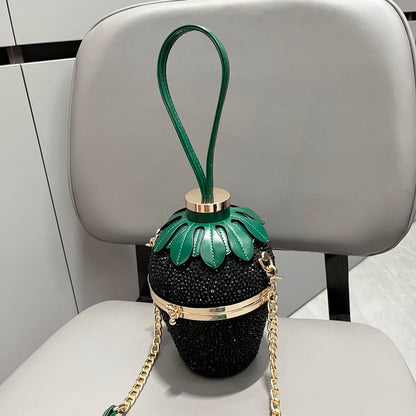 Bolso de mano de noche Bolsos y carteras de lujo Bolsos de hombro de diseñador Bolso de mano Bolso tipo cubo Bolso de banquete de forma linda