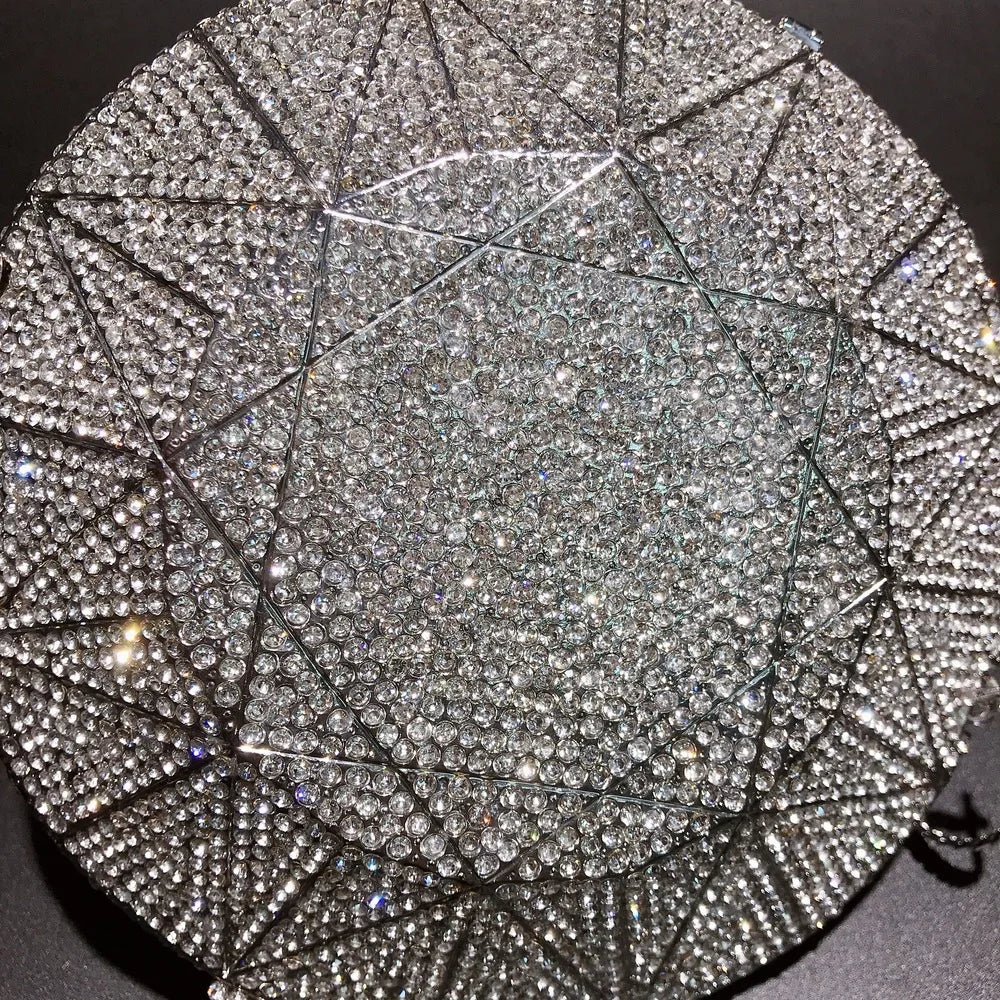 Monedero con cristales brillantes y diamantes de imitación para mujer, bolso de mano brillante, bolso cruzado para boda, fiesta de graduación