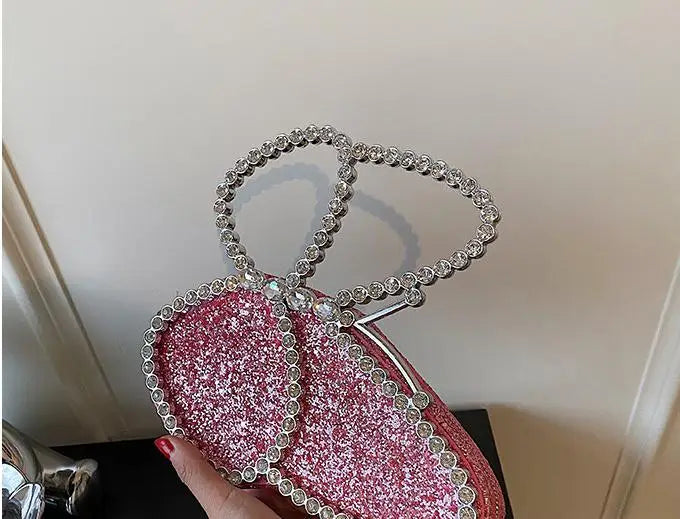 Sac de soirée papillon de créateur de mode sac à main élégant pour femme pochette en diamant sac brillant pour soirée dansante bal banquet