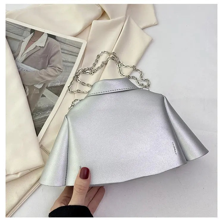 Bolso de mujer 2023, bolso de hombro con forma de ropa creativa, bolso cruzado con cadena pequeña para mujer, lindo bolso de mano