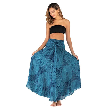 Fashion Two Way Wear Beach Skirt Women Dress Summer Casual Print y2k Sexy Dresses Woman Clothes Harajuku Robe Bohemian Vestido