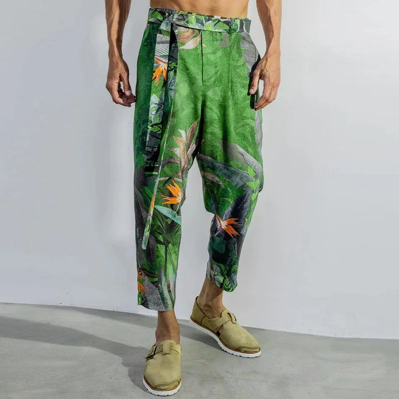 2024 Hommes Pantalons Impression Lâche Joggers À Lacets Pantalons Décontractés Hommes Streetwear Mode Loisirs Hommes Pantalons Longs S-5XL INCERUN