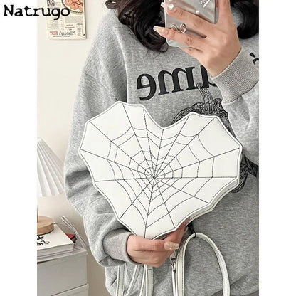 Sweet Spicy Love Bat Crossbody Bag Spider Web Women's Bag Multifunctional Shoulder Bag