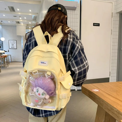 Nouveaux sacs d'école 2024 pour adolescentes, cadeaux de rentrée scolaire, sac à dos pour femmes, Itabag transparent, sacs à dos japonais Kawaii, Mochilas