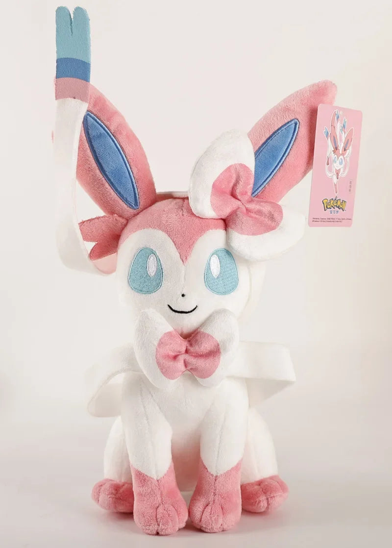 Peluche Pokémon Eeveelution Pikachu Sylveon Leafeonl Espeon Glaceon Umbreon Peluche douce Dessin animé Jouets enfants Cadeau