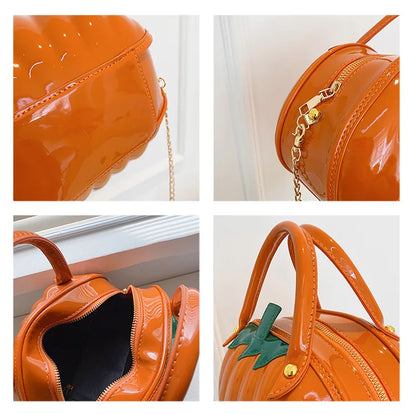 Halloween Gifts Cute Pumpkin Shape Bag 2023 New Fashion Personality Design Foreign Style Portable Shoulder Chain Bag