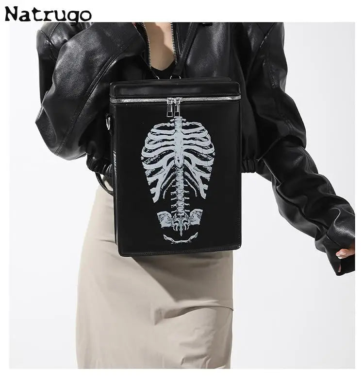 Mochila para mujer, divertida, para chica, bonita mochila escolar, bolso de mano para mujer, estilo gótico punk, color negro, gran oferta