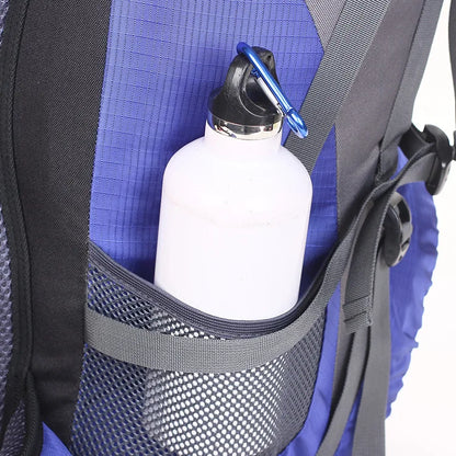 Mochila de escalada impermeable de 50 l con funda para lluvia, de nailon, para deportes al aire libre, mochileros, acampadas, viajes, senderismo