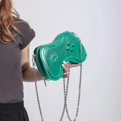 Bolso de cadena pequeño para mujer, bolso de hombro con mini asa, bolso cruzado para mujer con máquina de juegos