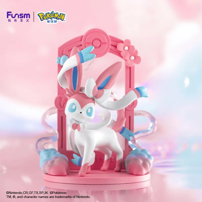 Genuine Pokemon Toys 9 Styles Eevee Sylveon Umbreon Vaporeon Glaceon Flareon Action Figure Kawaii Anime Model Doll Toy Gift