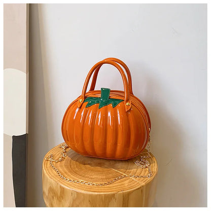 Halloween Gifts Cute Pumpkin Shape Bag 2023 New Fashion Personality Design Foreign Style Portable Shoulder Chain Bag