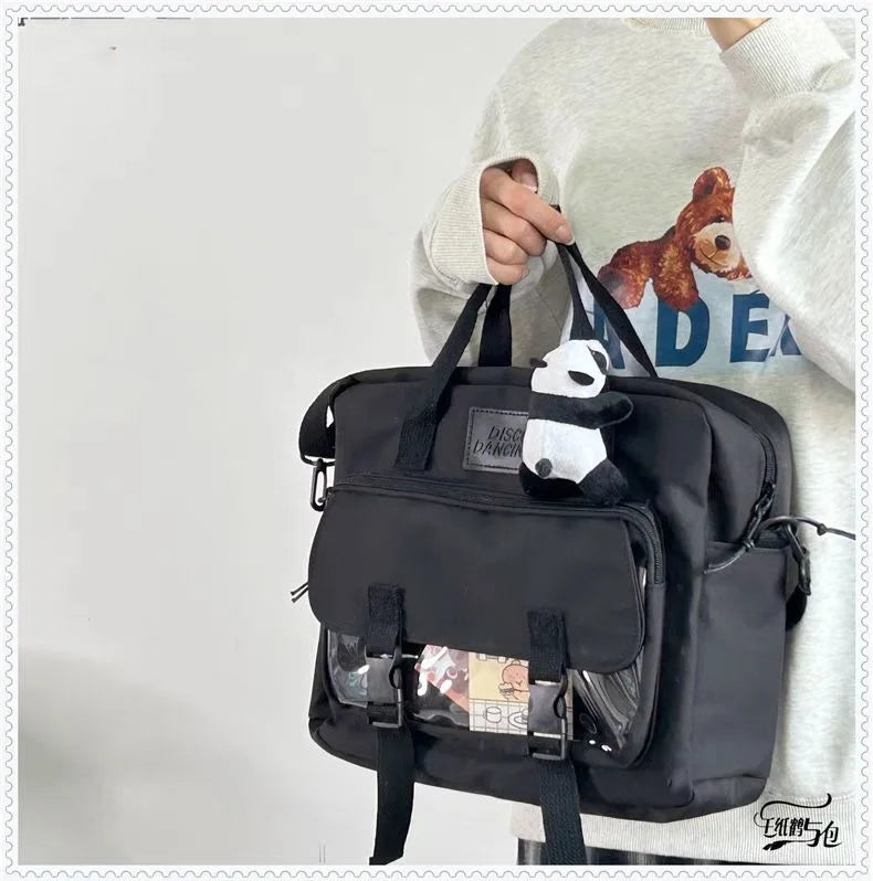 Nouveau Kawaii Sac À Dos Femmes Nylon Grand Sac Transparent Itabag Femmes Sacs D'école Pour Les Adolescentes Filles Fourre-Tout Sacs À Main Sacs À Bandoulière Fille