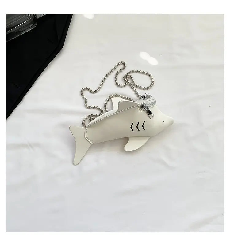 Cute 3D Animal Shark Cross Body Bags Womens Unique Adorable Cute Clutch Purse Bags