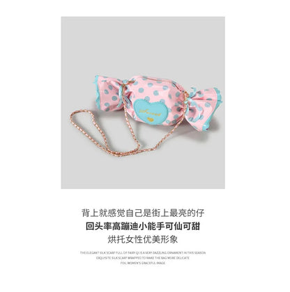 Cute Candy Style Single Shoulder Crossbody Bag Creative PVC Handbag Love Letter Bag for Women