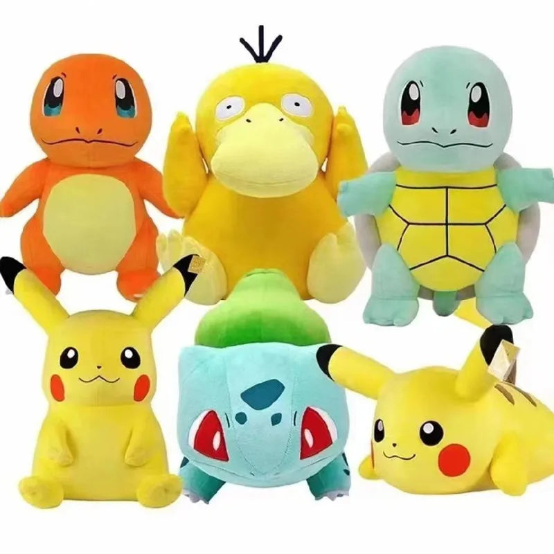 Juguetes de peluche de Pokémon de 20 cm, Kawaii Pikachu, Raichu, Jenny, tortuga, muñeca de anime, regalo de cumpleaños y Navidad para niños