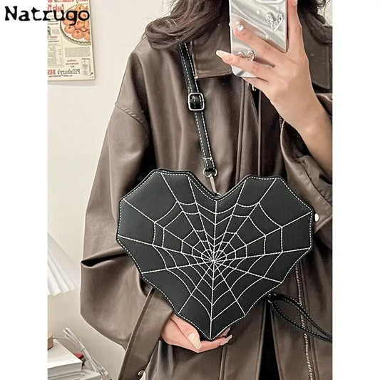 Sac à bandoulière Sweet Spicy Love Bat Spider Web Sac pour femme Sac à bandoulière multifonctionnel