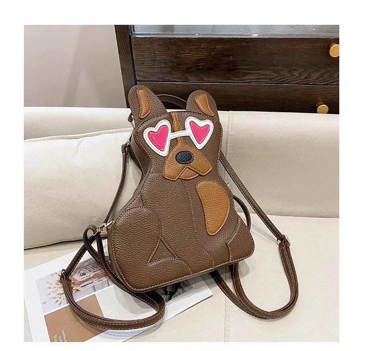 Fashion Shoulder Bag For Women Luxury Designer 3d Dog Shape Handbag Lady Evening Party Purse Crossbody Messenger Bag