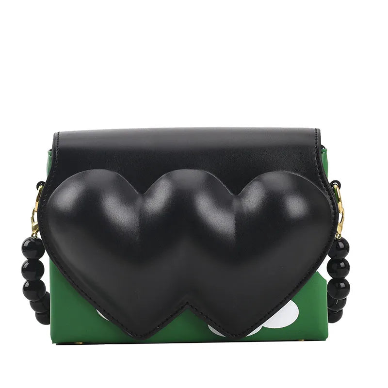 Bolsos y carteras para mujer, bolsos de moda con forma de corazón y diamantes, bolsos cruzados con cadena para mujer, bolsos de mano para boda para mujer