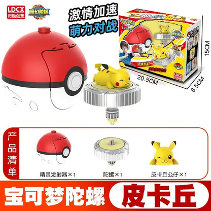 Pokemon Ball Battle Gyro Toy Pikachu Charmander Mewtwo Pocket Monsters Figurine d'action Jouets Cadeau