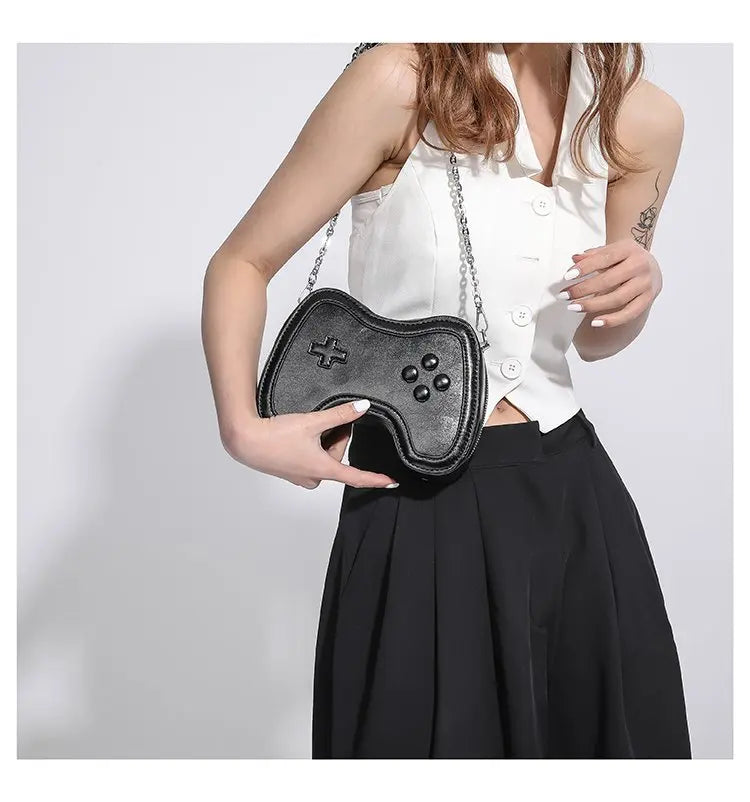 Bolso de cadena pequeño para mujer, bolso de hombro con mini asa, bolso cruzado para mujer con máquina de juegos