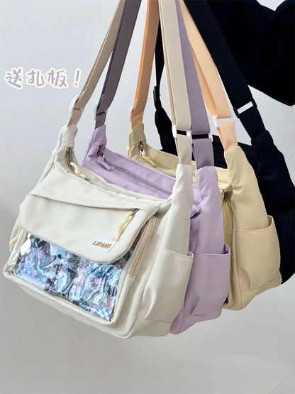 2024 Ita Bag Cute-Lolita Y2K Japonais Itabag Filles Retour À L'école Sacs À Bandoulière Femmes Nouveau Sac À Bandoulière Nylon Sac Messager Fille