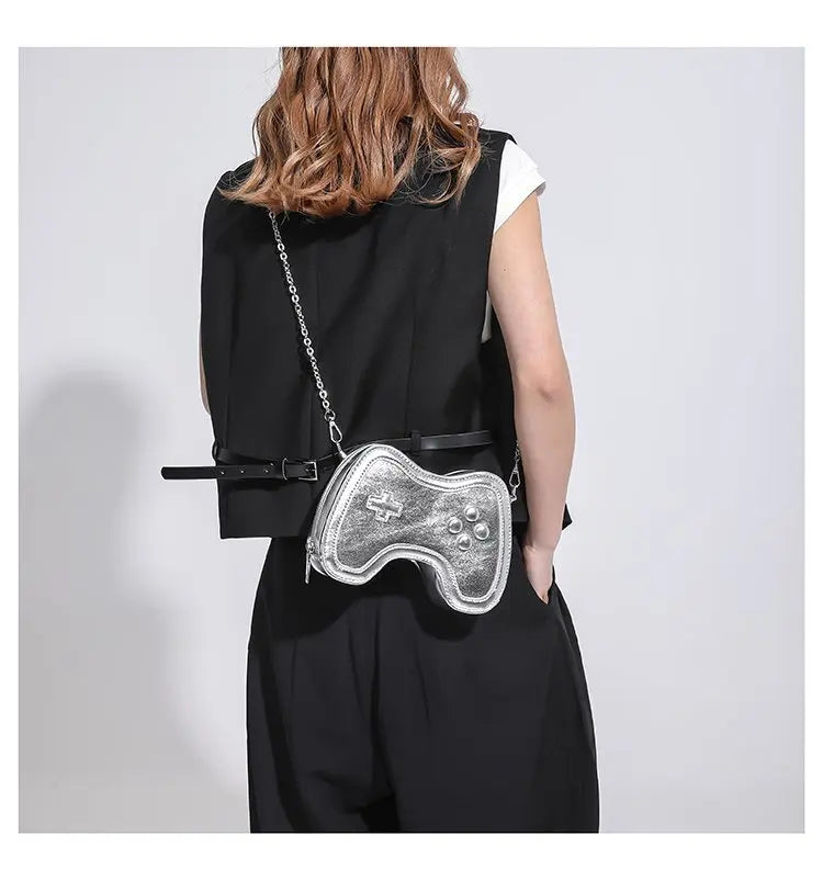 Bolso de cadena pequeño para mujer, bolso de hombro con mini asa, bolso cruzado para mujer con máquina de juegos