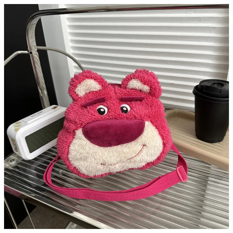 Bolso de peluche Kawaii, bolso bandolera, peluche de anime, gifs de dibujos animados para mujeres y niñas