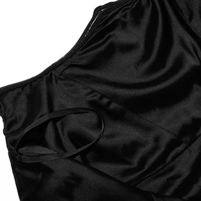 Dropshipping Vestido largo negro para invitadas de boda, vestido de fiesta con corsé de terciopelo sin tirantes y deshuesado, vestido sexy largo formal para ocasiones especiales