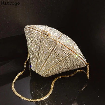 Monedero con cristales brillantes y diamantes de imitación para mujer, bolso de mano brillante, bolso cruzado para boda, fiesta de graduación