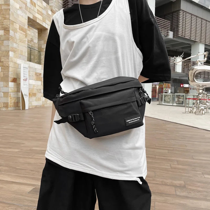 Japanese Harajuku Chest Bag For Women Cool Large Capacity Handbags and Purses Waist Bag Women Man Casual Phone Bag Bolso Mujer