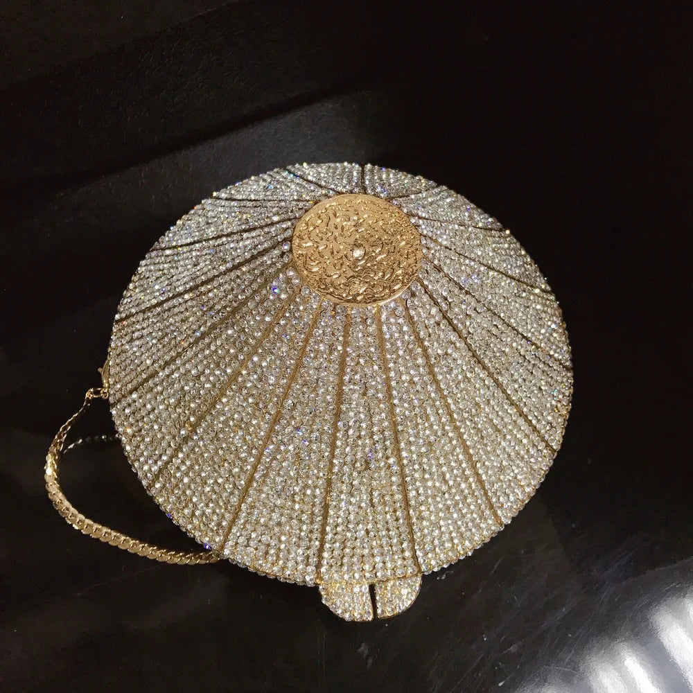 Monedero con cristales brillantes y diamantes de imitación para mujer, bolso de mano brillante, bolso cruzado para boda, fiesta de graduación