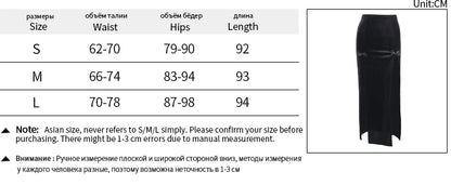 Faldas de terciopelo negro vintage con abertura, estética, sexy, de cintura alta, con lazo, ajustadas, largas, elegantes, para fiesta, estilo punk, JY21507