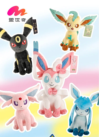 DuoDuoBao Original POKEMON Eevee Sylveon Umbreon Espeon Plush Toy Gengar Pikachu Charizard Plush Doll Soft Kawaii Toys Kids Gift